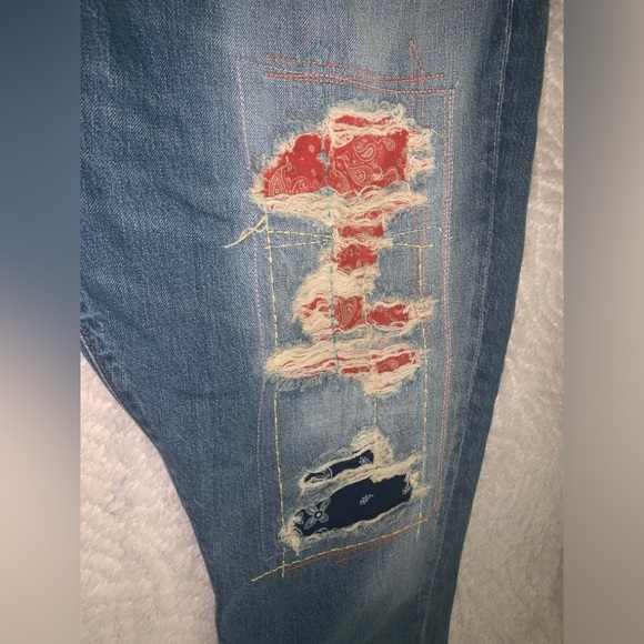 Polo Ralph Lauren Women's Patchwork Slim Boyfriend Jeans - Picture 4 of 7